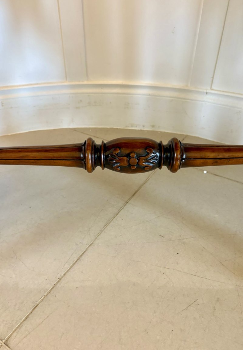 Antique Victorian Outstanding Quality Burr Walnut Centre Table - Image 7